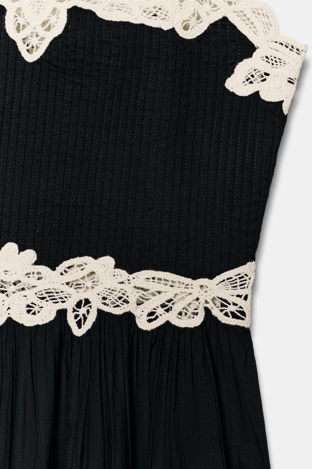 ТОП С КОНТРАСТНЫМ КРУЖЕВОМ — ZW COLLECTION