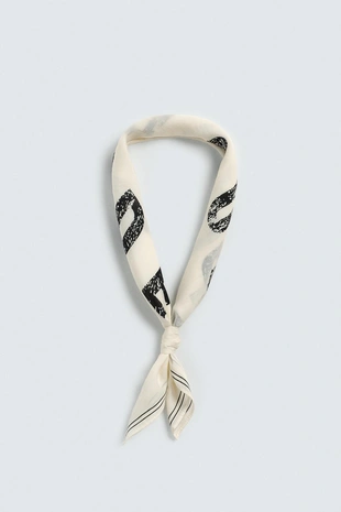 Бандана с текстовым принтом