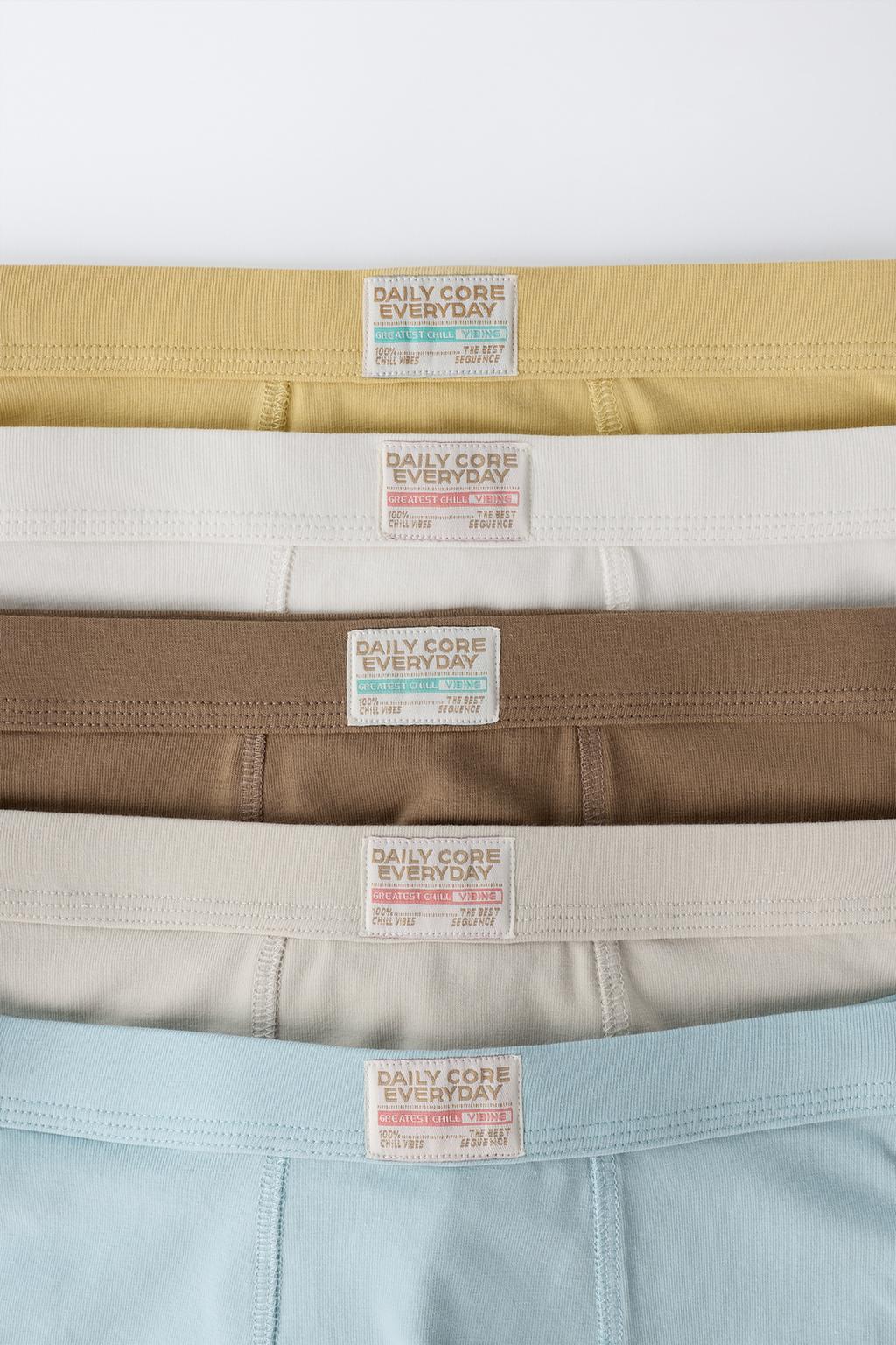 6-14 ЛЕТ/НАБОР ИЗ ПЯТИ БОКСЕРОВ С НАШИВКОЙ