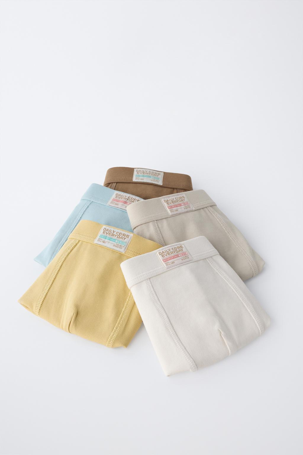 6-14 ЛЕТ/НАБОР ИЗ ПЯТИ БОКСЕРОВ С НАШИВКОЙ