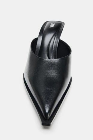 Туфли-мюли на каблуке- Заказать в России