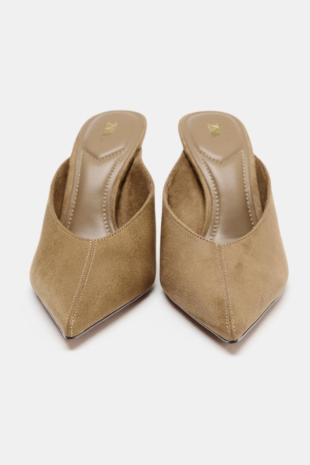 ТУФЛИ-МЮЛИ НА ВЫСОКОМ КАБЛУКЕ