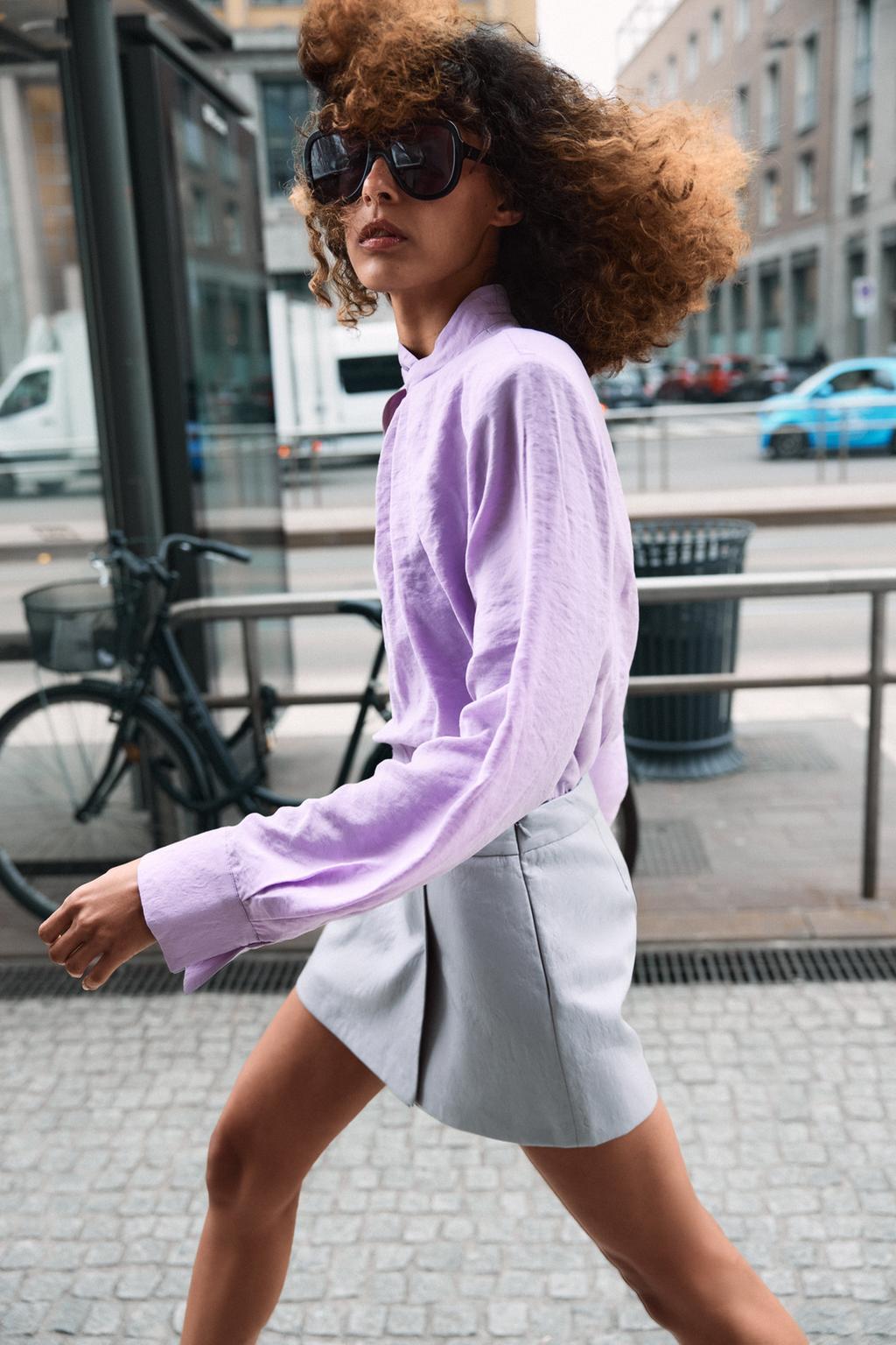 СВОБОДНАЯ БЛУЗА С ПОДПЛЕЧНИКАМИ