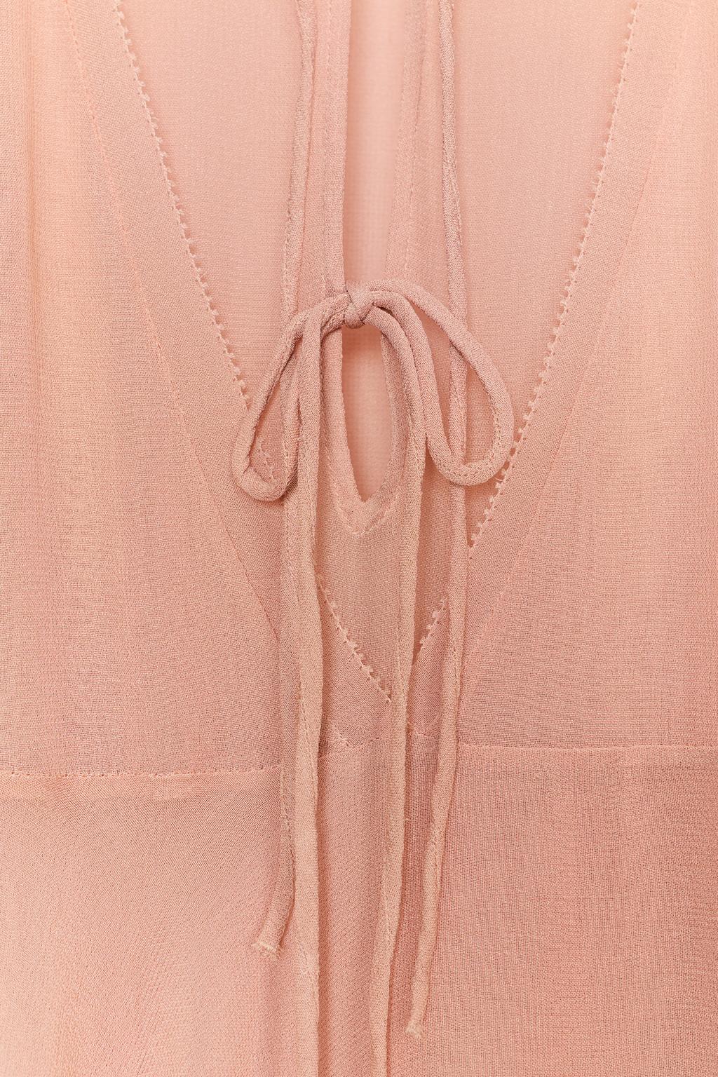 БЛУЗА С ВОЛАНАМИ — коллекция Zara «ZW»