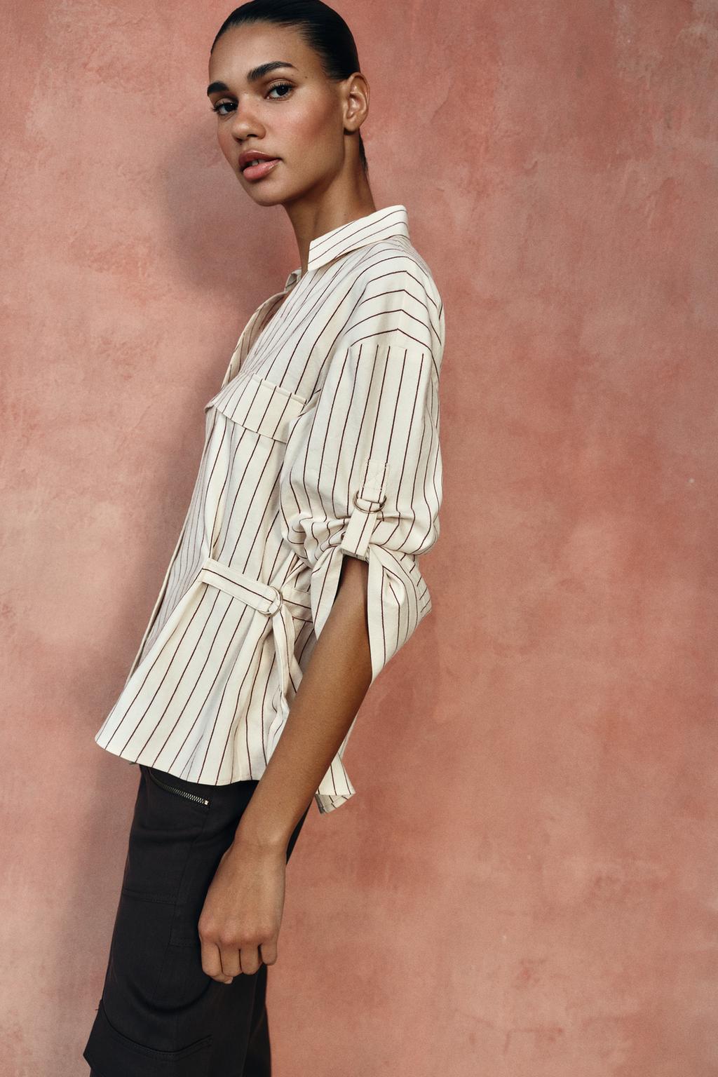 РУБАШКА-САФАРИ В ПОЛОСКУ