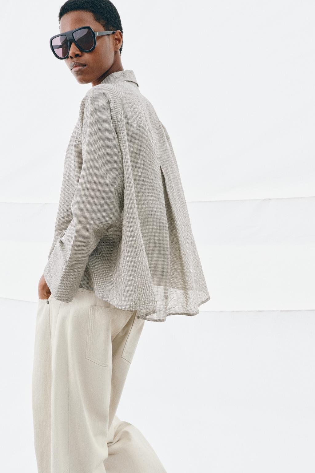 АСИММЕТРИЧНАЯ РУБАШКА НА ПУГОВИЦАХ ZW