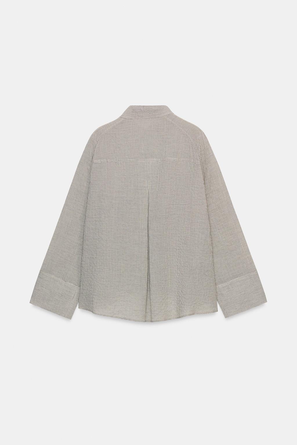 АСИММЕТРИЧНАЯ РУБАШКА НА ПУГОВИЦАХ ZW