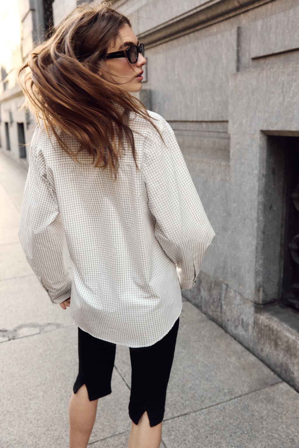 РУБАШКА В КЛЕТКУ С БАНТОМ