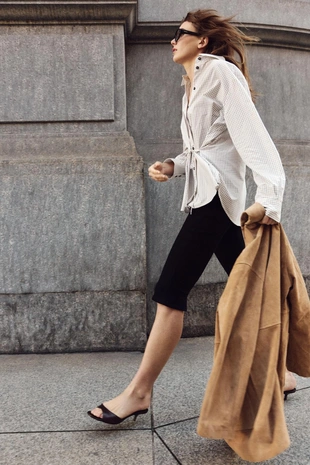 Рубашка в клетку с бантом- Заказать в России