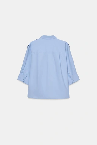 Рубашка из поплина с карманами — коллекция ZARA «ZW»- Заказать в России