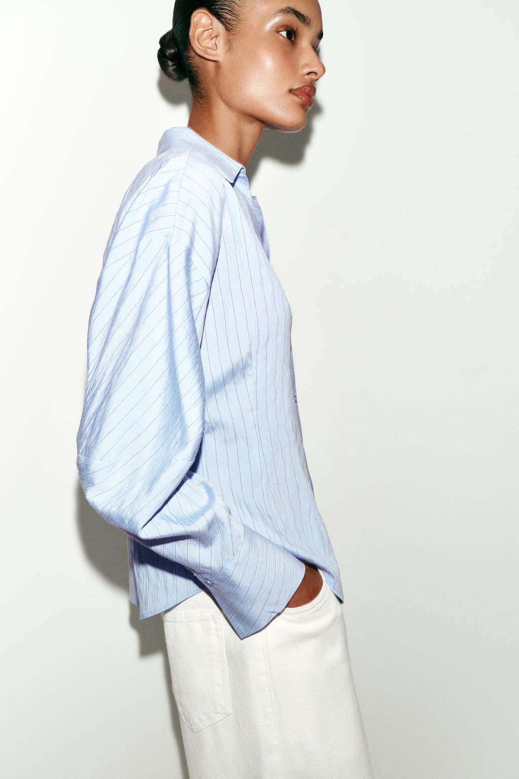 ПРИТАЛЕННАЯ РУБАШКА В ПОЛОСКУ