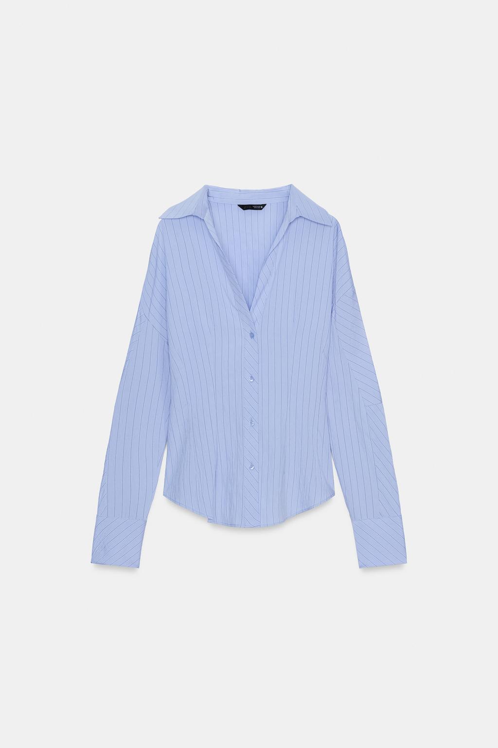 ПРИТАЛЕННАЯ РУБАШКА В ПОЛОСКУ