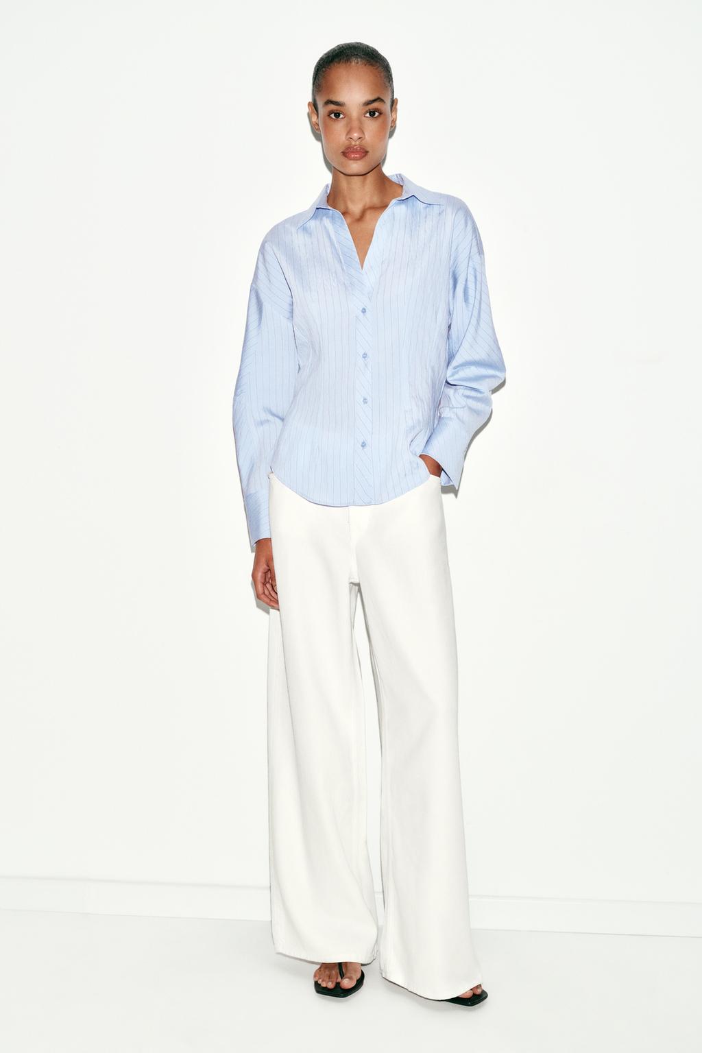 ПРИТАЛЕННАЯ РУБАШКА В ПОЛОСКУ