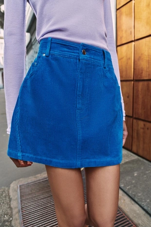 Вельветовая мини-юбка- Заказать в России