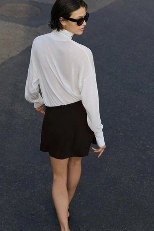 Мини-юбка со шлевками- Заказать в России