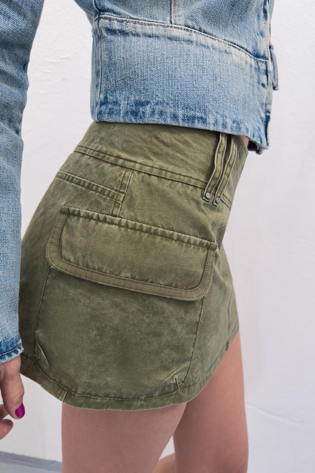 ЮБКА-ШОРТЫ С КАРМАНАМИ