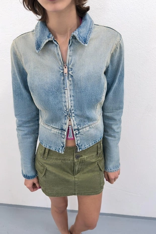 Юбка-шорты с карманами