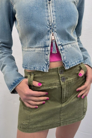 Юбка-шорты с карманами