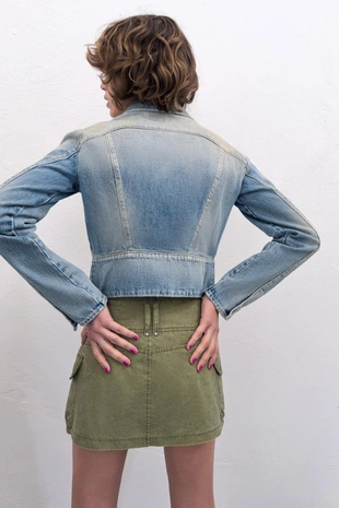 Юбка-шорты с карманами- Заказать в России