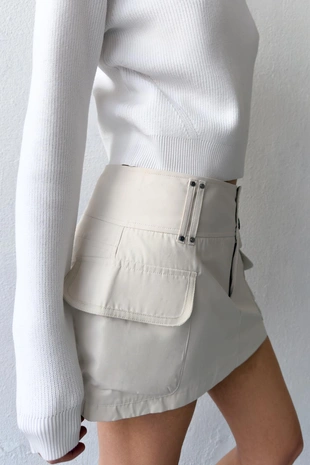 Юбка-шорты с карманами- Заказать в России