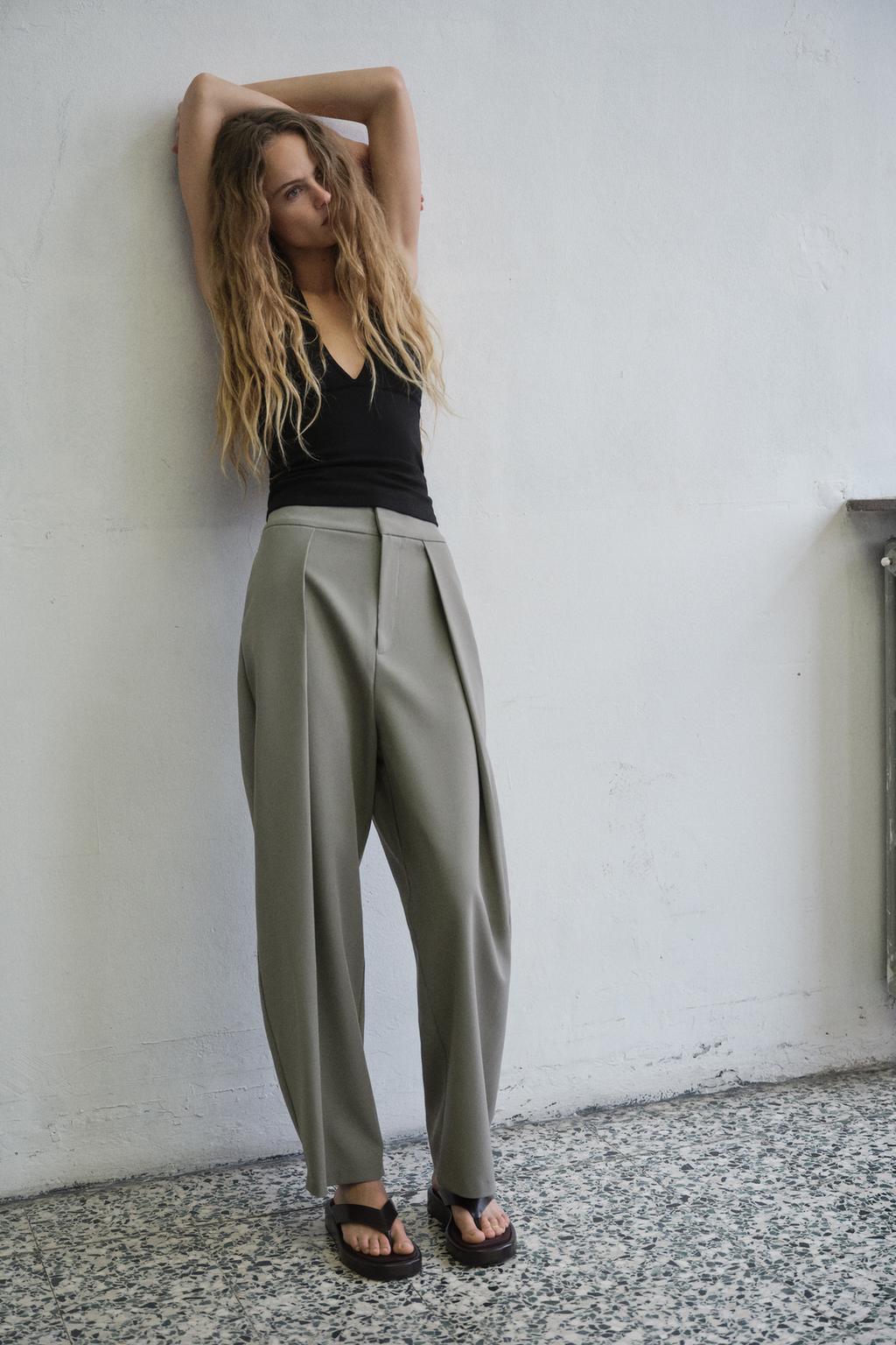 БРЮКИ BALLOON С ЗАЩИПАМИ