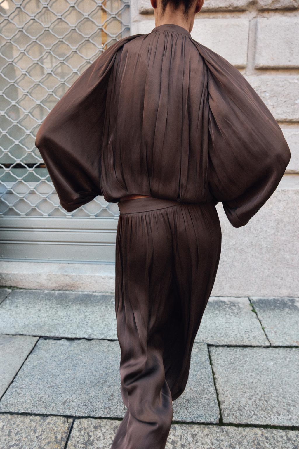 АТЛАСНЫЕ БРЮКИ-БАГГИ