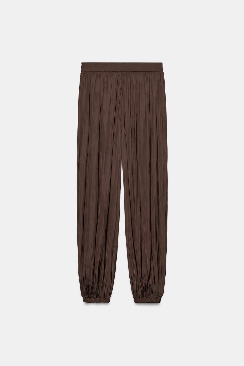 АТЛАСНЫЕ БРЮКИ-БАГГИ