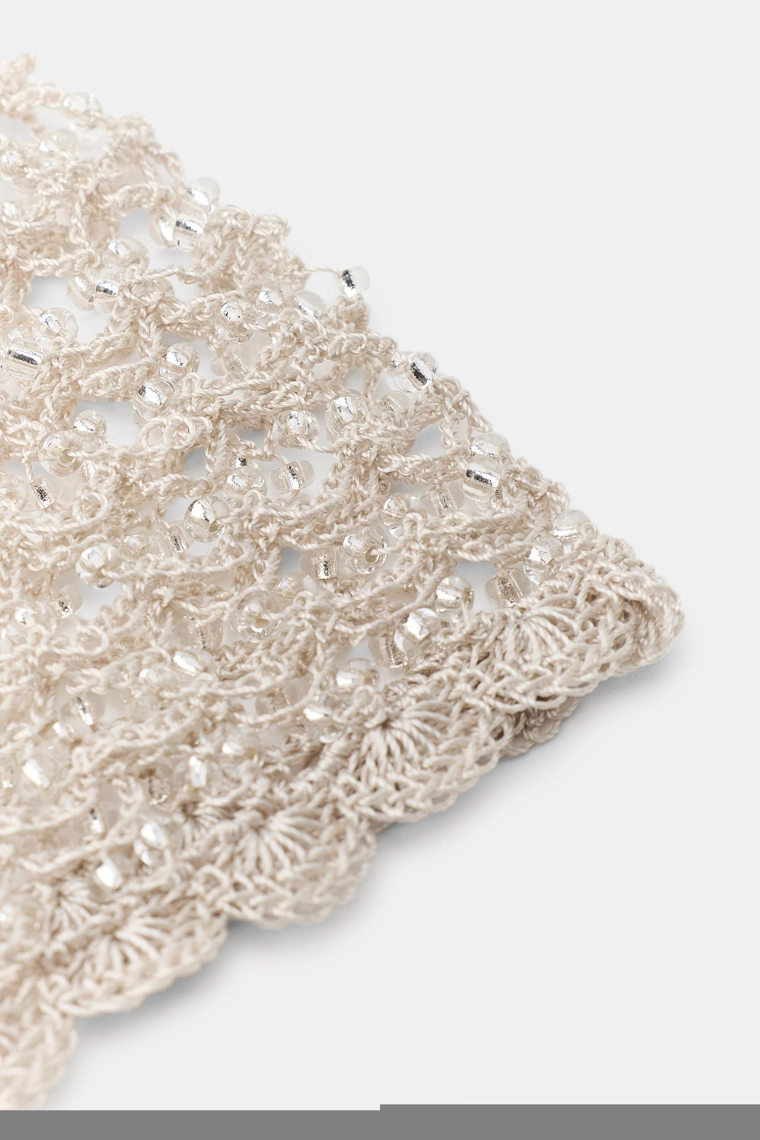 Крупка с бисером крючком