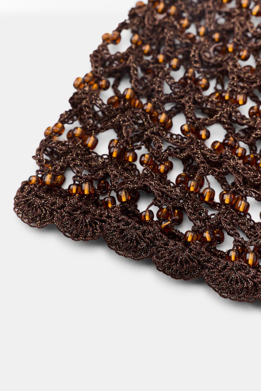 ШАПОЧКА-ТАКСИ КРЮЧКОМ С БУСИНАМИ