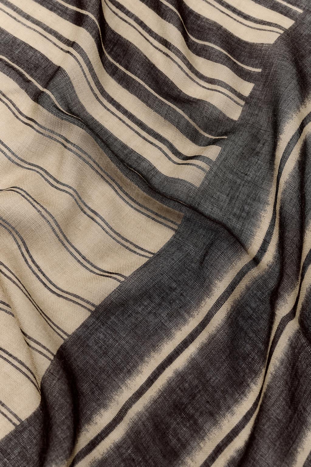 ШАРФ ИЗ ТКАНИ С ПОЛОСАТЫМ ПРИНТОМ