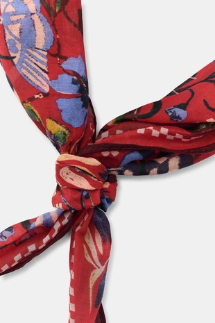 Шелковая бандана с шармами- Заказать в России