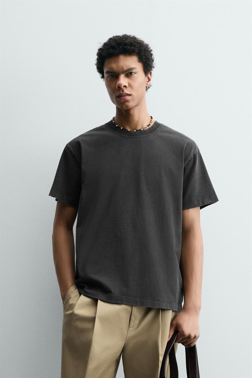 ФУТБОЛКА BOXY FIT С ЭФФЕКТОМ ПОТЕРТОСТИ