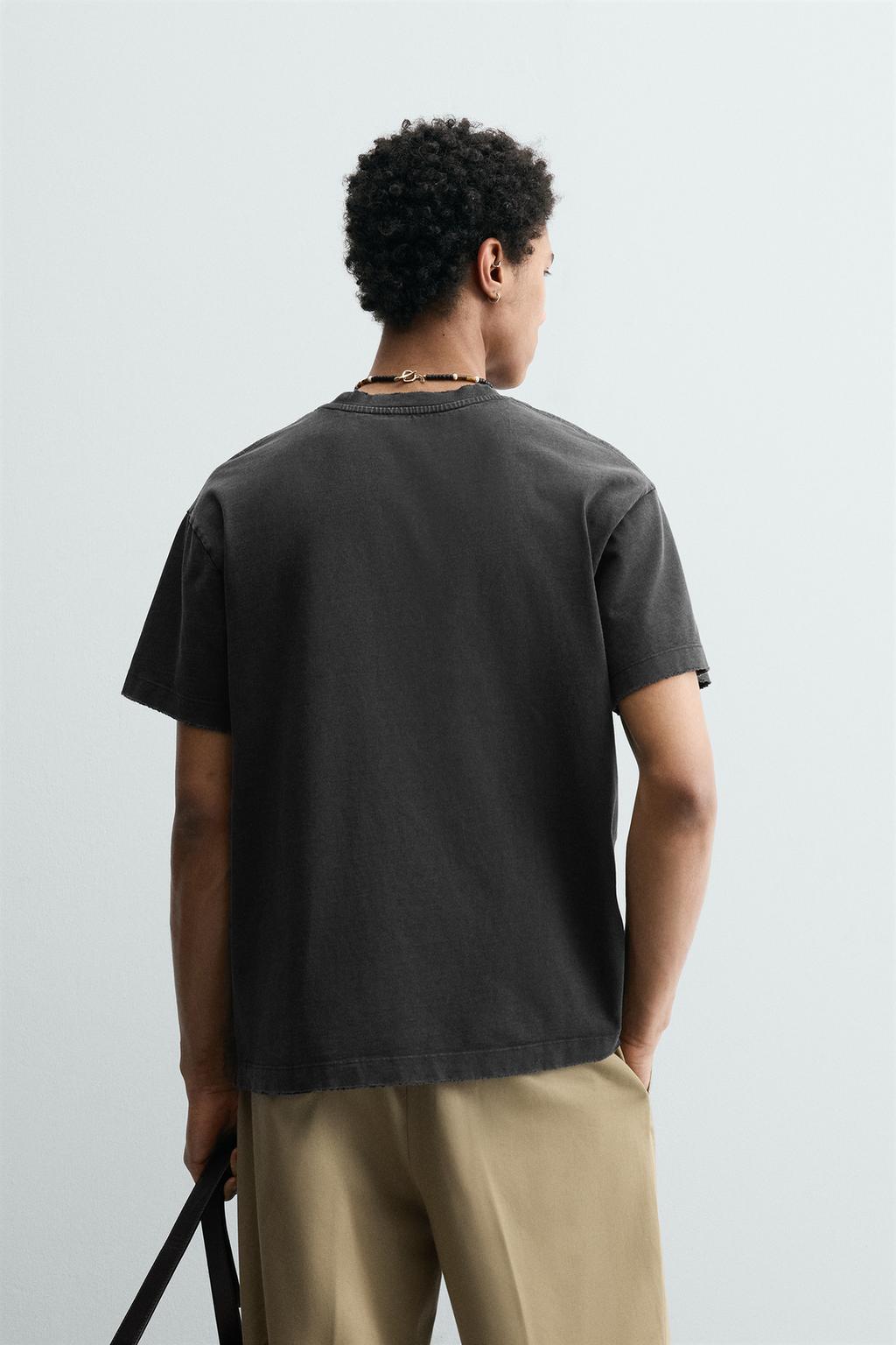 ФУТБОЛКА BOXY FIT С ЭФФЕКТОМ ПОТЕРТОСТИ