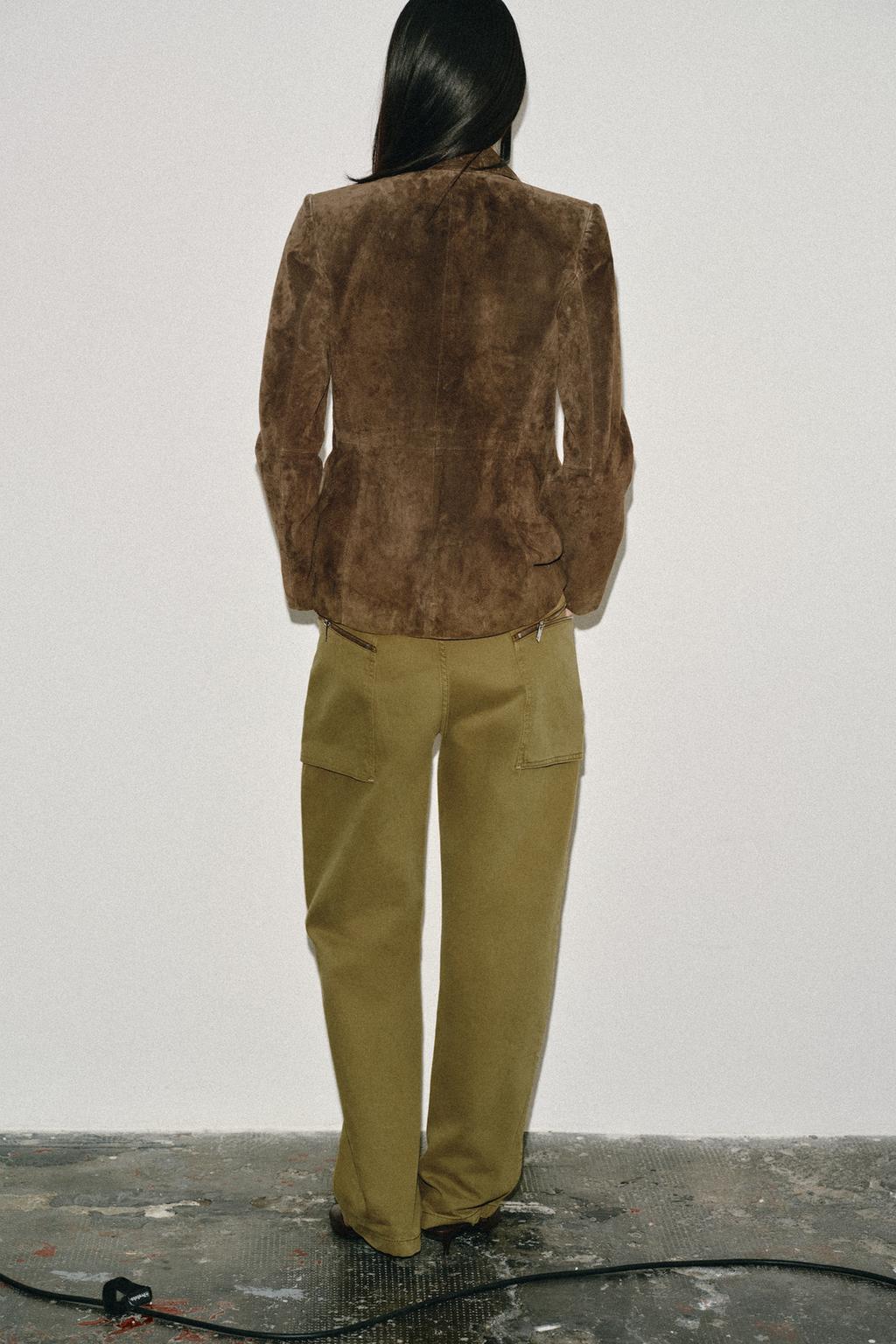 ДВУБОРТНЫЙ БЛЕЙЗЕР ИЗ 100% ЗАМШИ