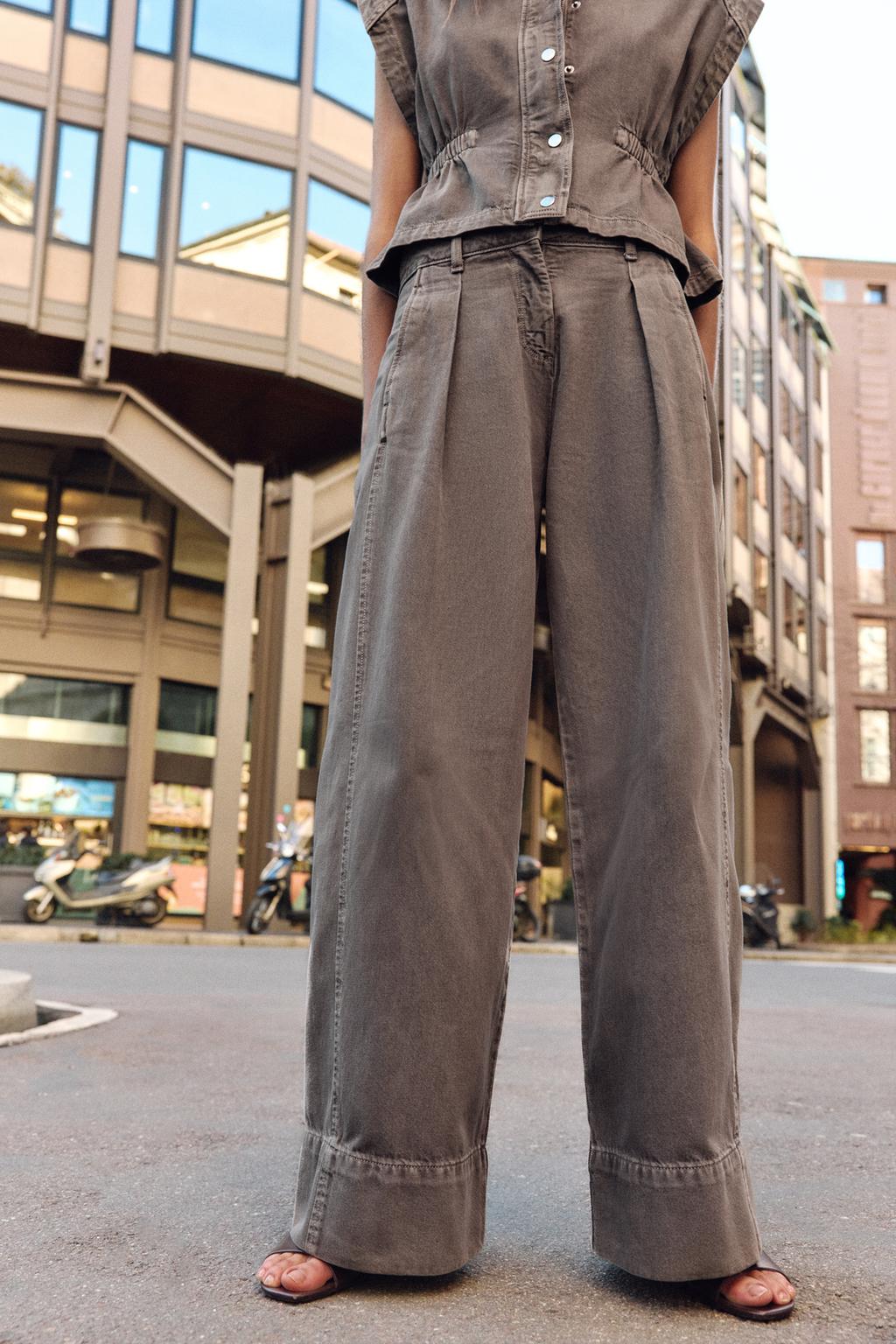 ДЖИНСЫ Z1975  СО СРЕДНЕЙ ПОСАДКОЙ И ВЫТАЧКАМИ