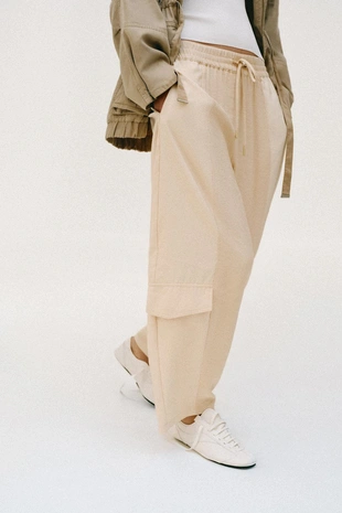 Комбинированные брюки BARREL- Заказать в России