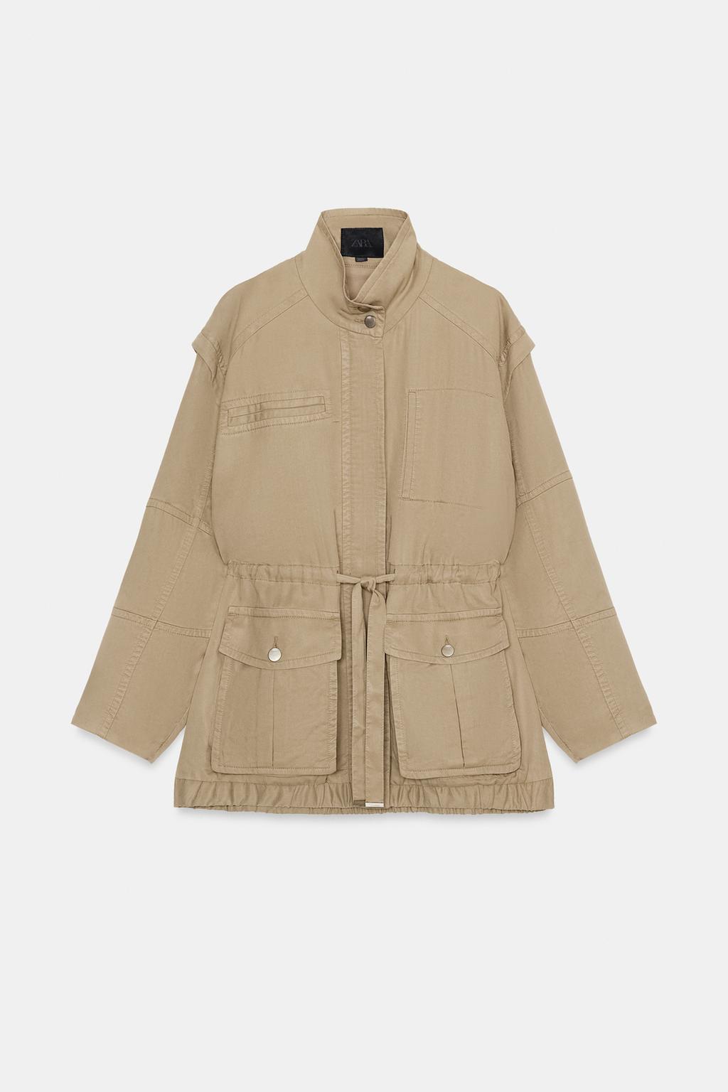 УДЛИНЕННАЯ КУРТКА С ВЫСОКИМ ВОРОТНИКОМ