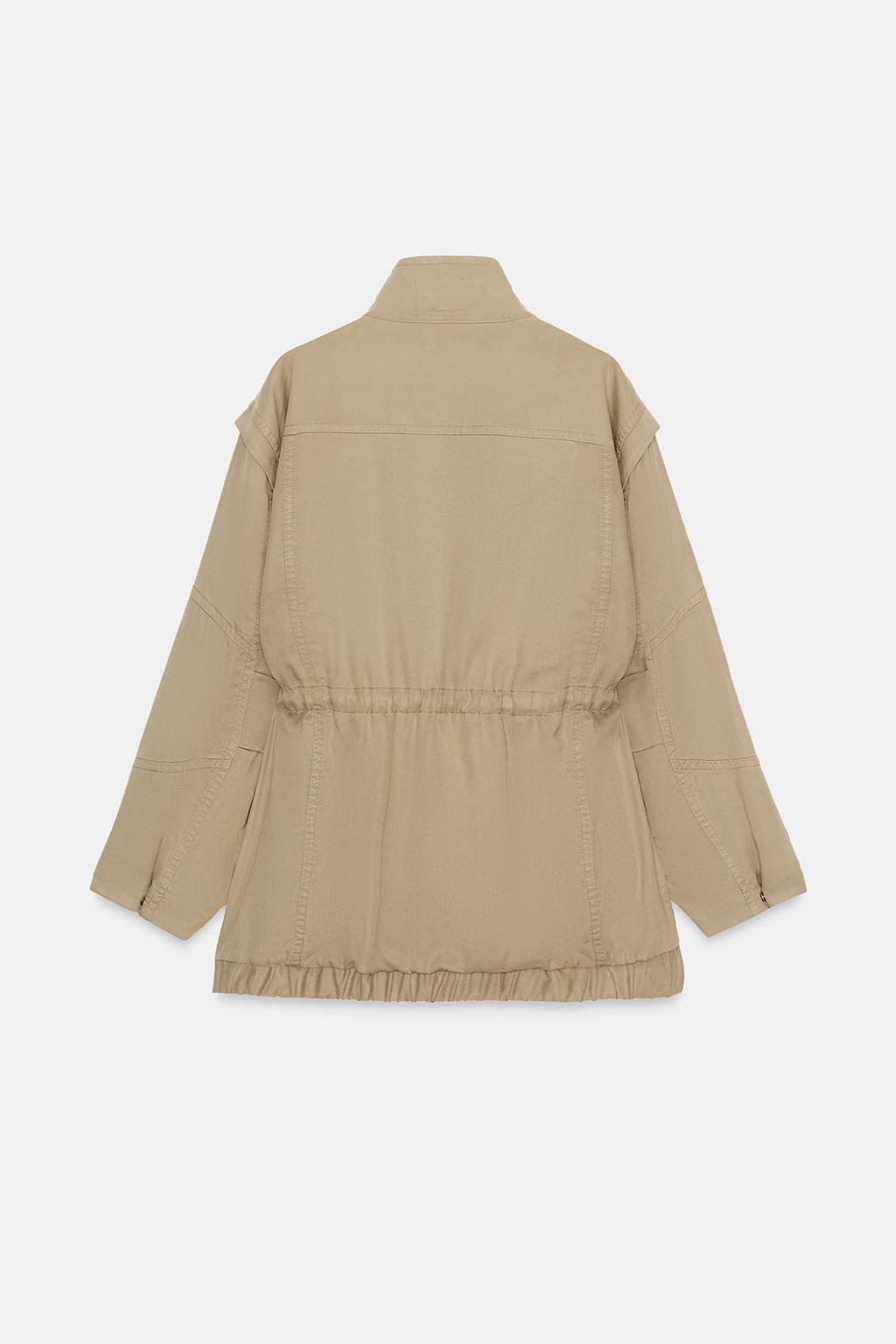 УДЛИНЕННАЯ КУРТКА С ВЫСОКИМ ВОРОТНИКОМ