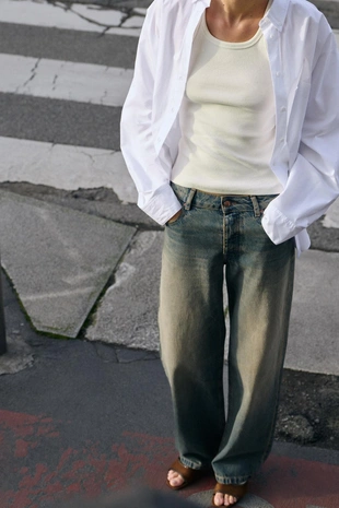 Джинсы Z1975 STRAIGHT свободного кроя со средней посадкой- Заказать в России