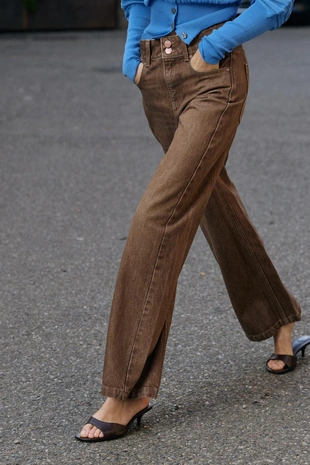 Джинсы Z1975 WIDE LEG со средней посадкой- Заказать в России