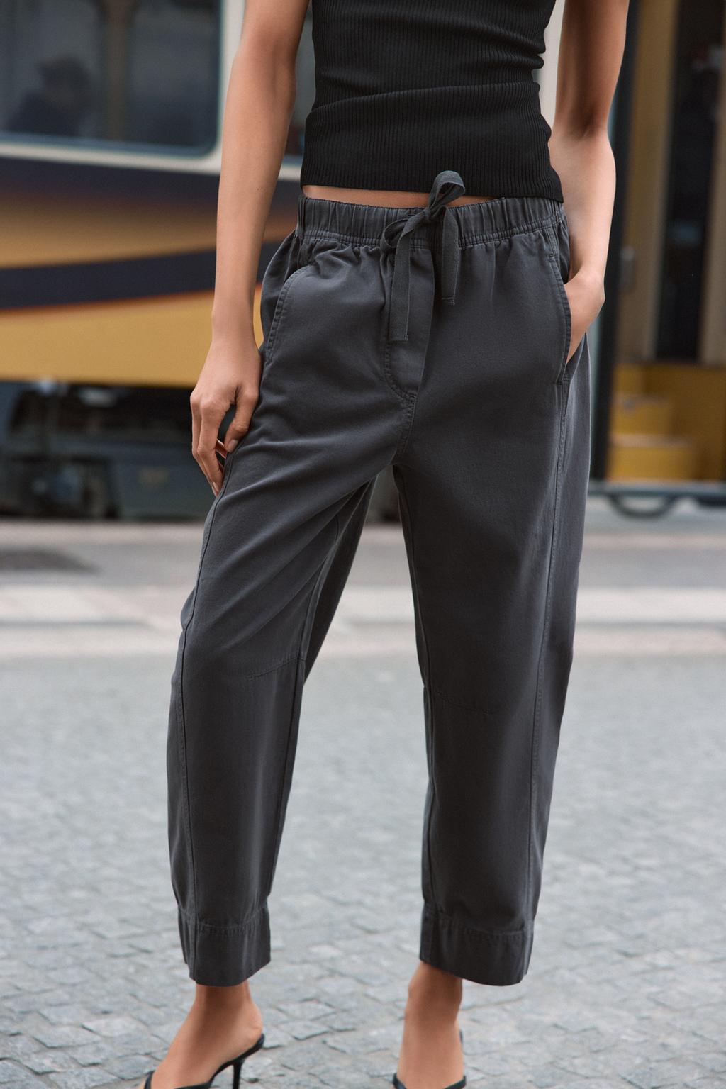 БРЮКИ С ЭЛАСТИЧНЫМ ПОЯСОМ