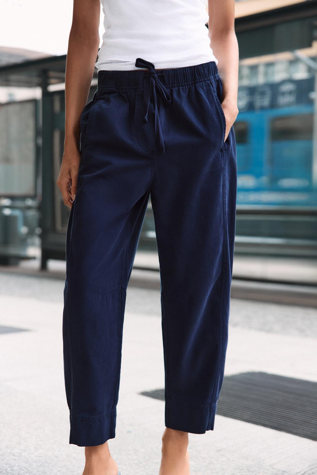 БРЮКИ С ЭЛАСТИЧНЫМ ПОЯСОМ