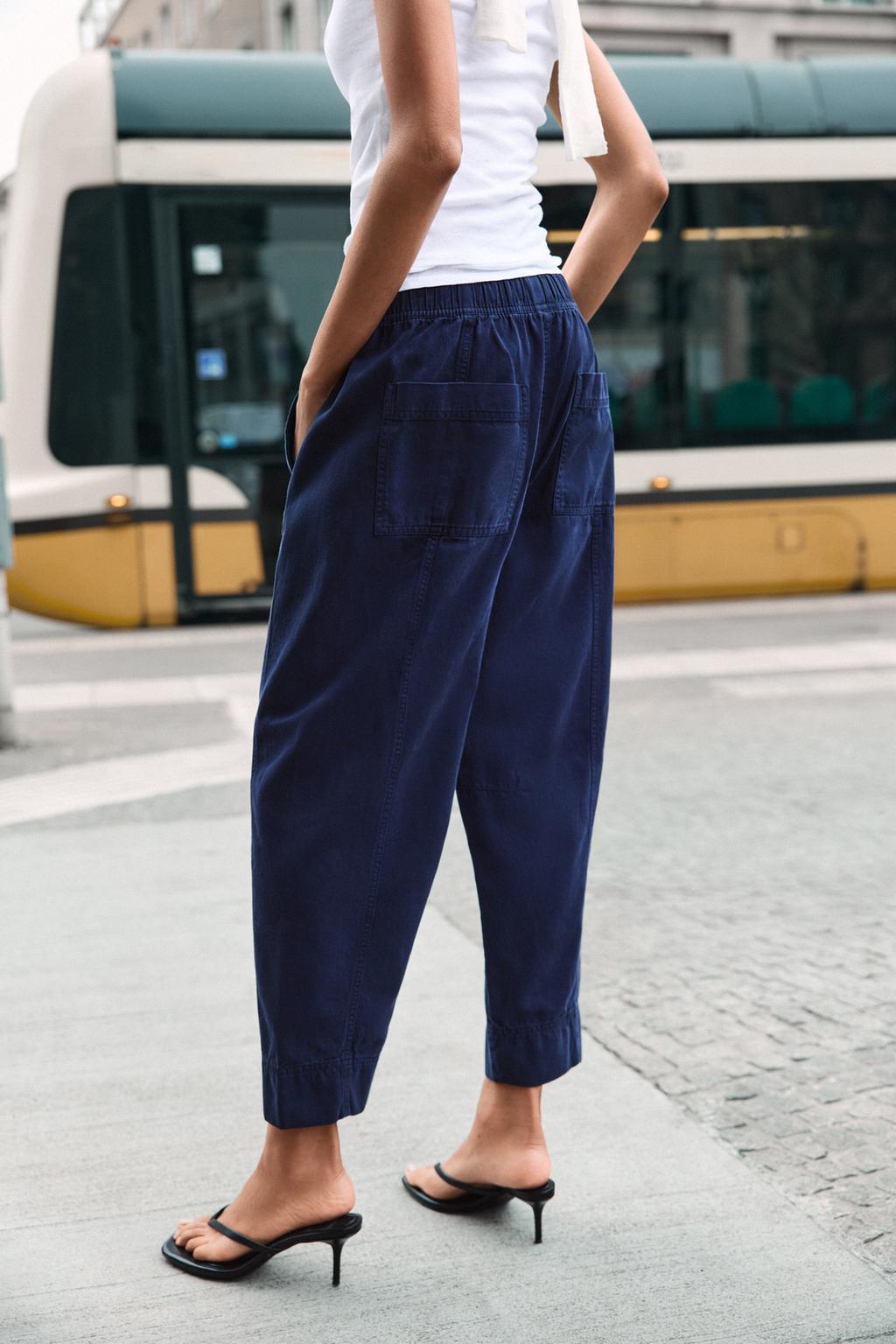 БРЮКИ С ЭЛАСТИЧНЫМ ПОЯСОМ