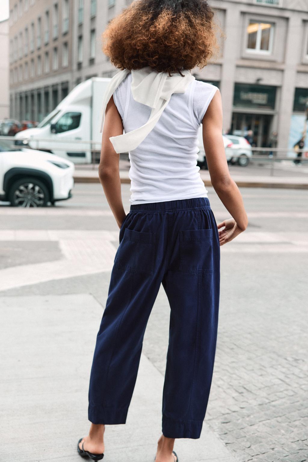 БРЮКИ С ЭЛАСТИЧНЫМ ПОЯСОМ