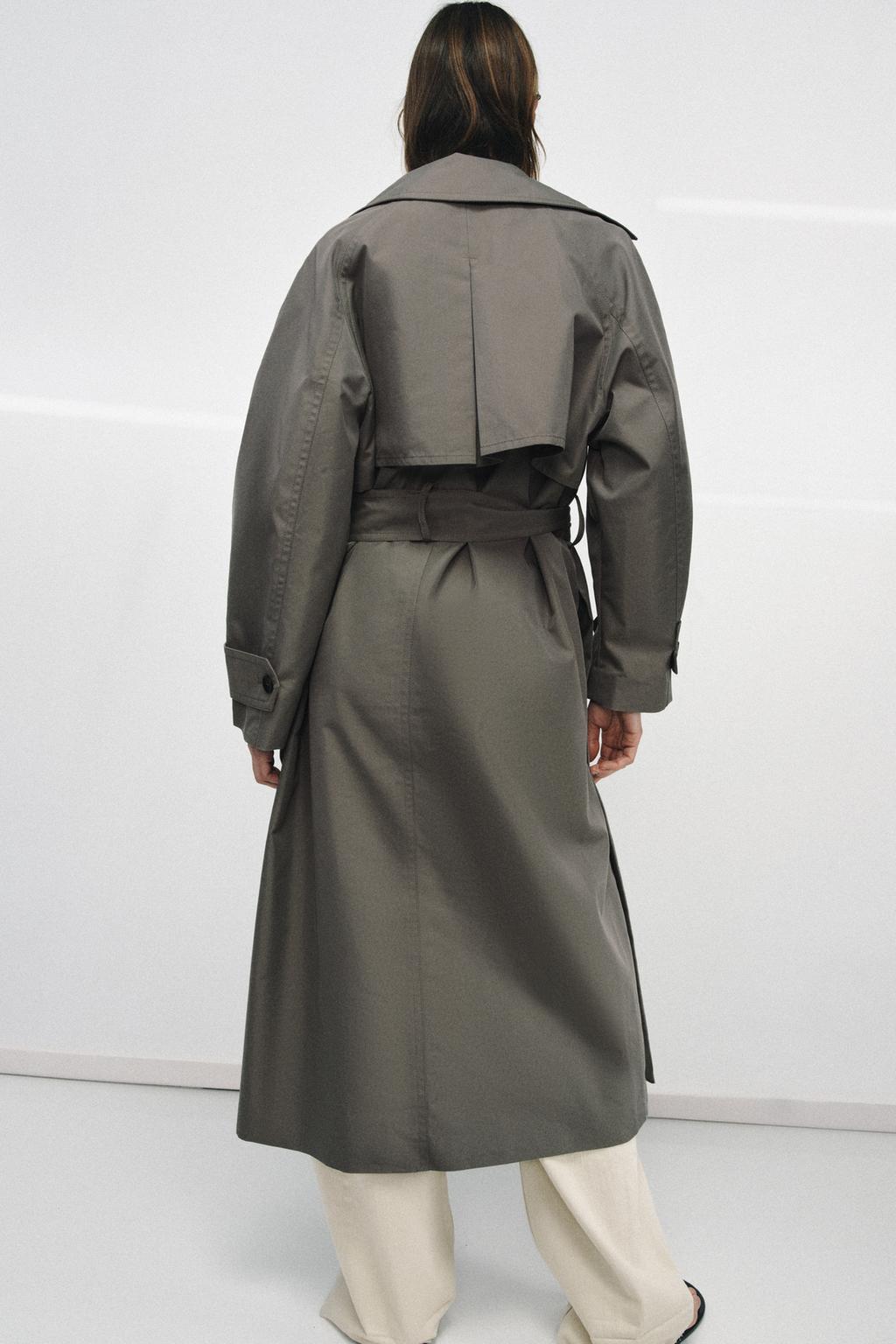 ТРЕНЧ ОВЕРСАЙЗ С ПОЯСОМ — коллекция Zara «ZW»