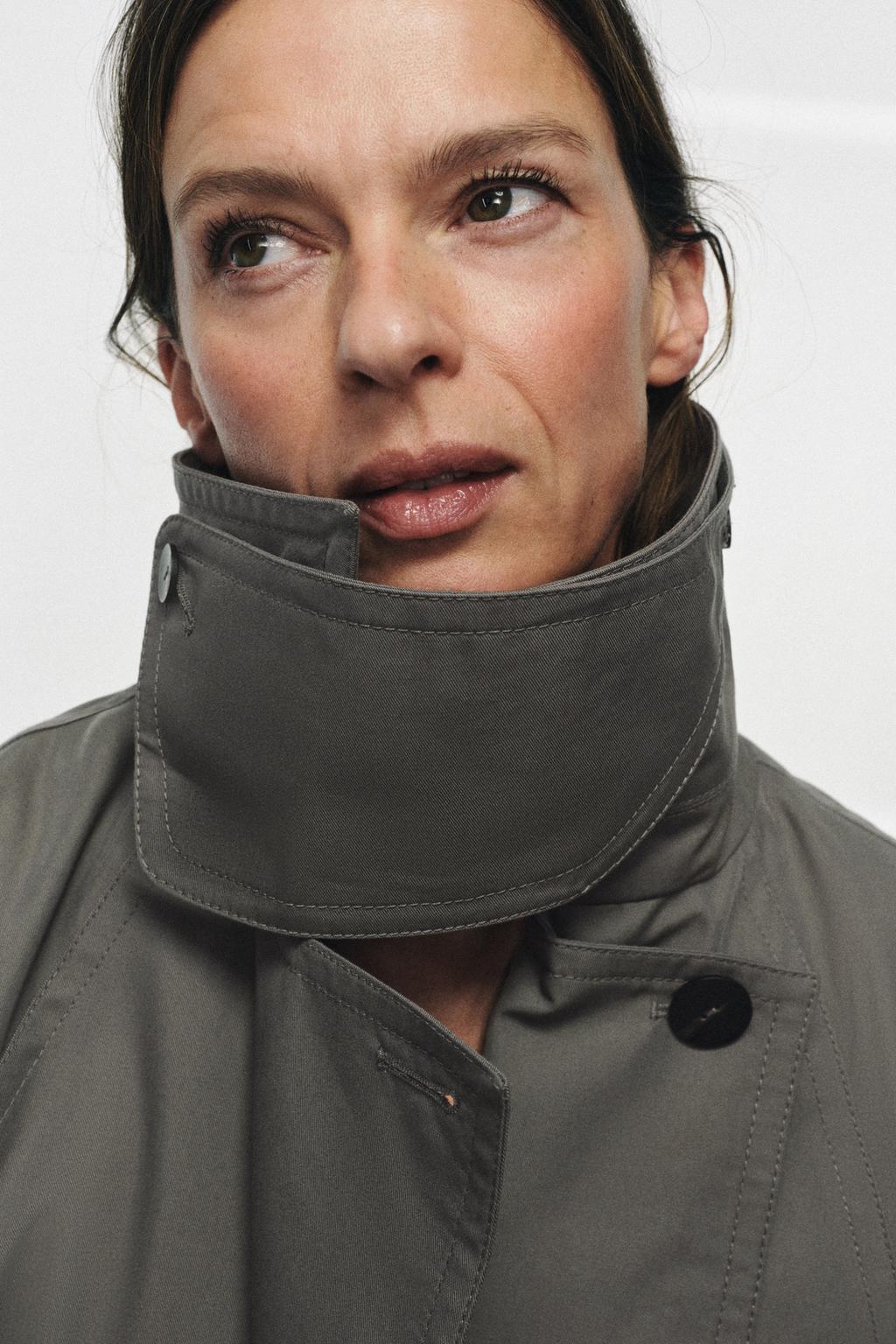 ТРЕНЧ ОВЕРСАЙЗ С ПОЯСОМ — коллекция Zara «ZW»