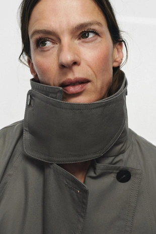 Тренч оверсайз с поясом — коллекция ZARA «ZW»- Заказать в России