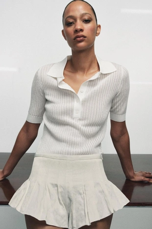 Короткие шорты в складку — коллекция ZARA «ZW»- Заказать в России