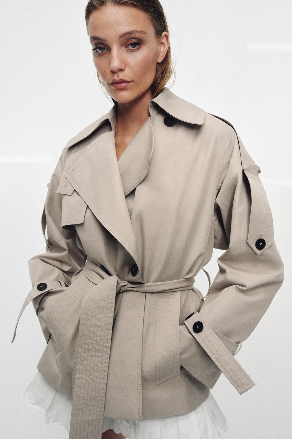 ОБЪЕМНЫЙ ТРЕНЧ WATER-REPELLENT — коллекция Zara «ZW»