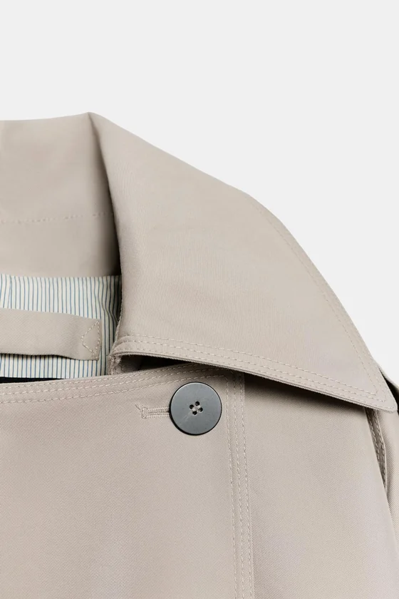 ОБЪЕМНЫЙ ТРЕНЧ WATER-REPELLENT — коллекция Zara «ZW»
